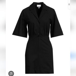 GANNI Mini Bodycon Pinstriped Dress Size 36